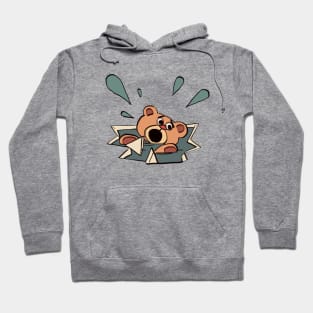 the slipped bear from that weak ice tv psa / Varokaa heikkoa jäätä Hoodie